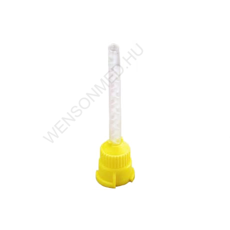Keverőcsőr, sárga, nem csúcsos, 50 db, 1:1