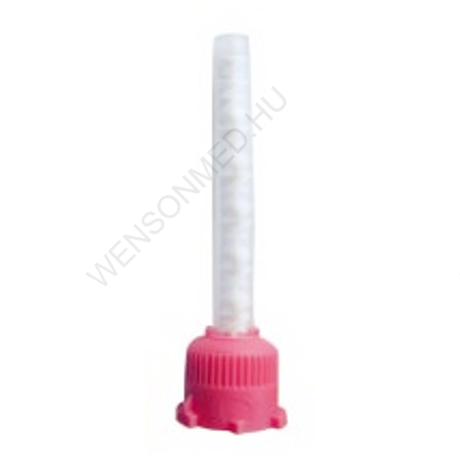 Keverőcsőr, pink, nem csúcsos, 50 db, 1:1