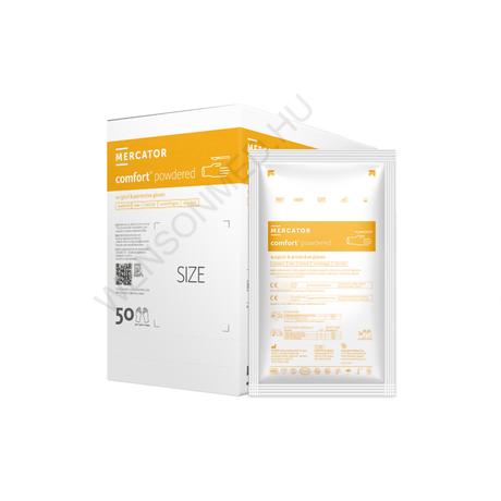 Steril sebészi púderes latex kesztyű (1 pár), COMFORT®, több féle méretben